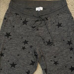 Gap Love Gray Black Star Patterned Joggers